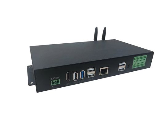 PC incastonato industriale incastonato Fanless HDMI del contenitore di PC EMMC del pannello